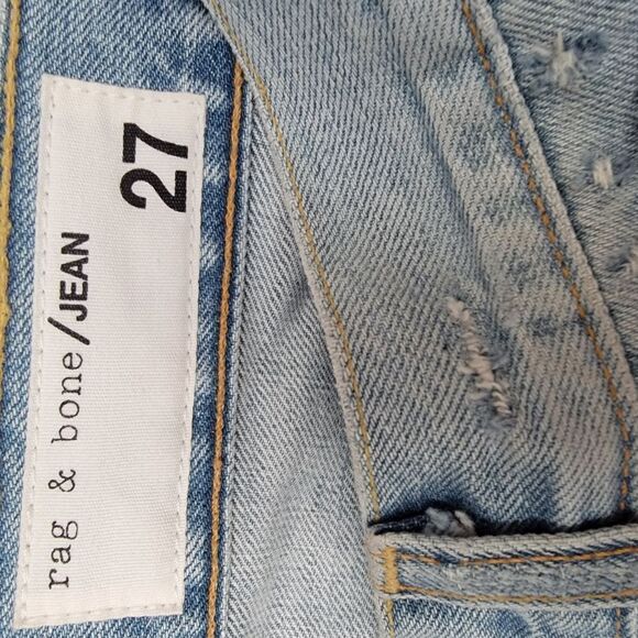 Rag & Bone Distressed Light Blue Jeans. NWT. Size 27. - Picture 3 of 8